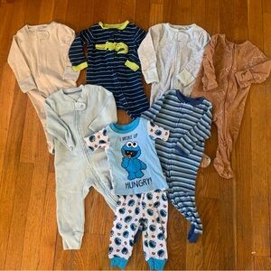 Bundle of boys 6-9 month pajamas